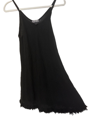 Colette 100% Linen Long Frayed Hem Tank